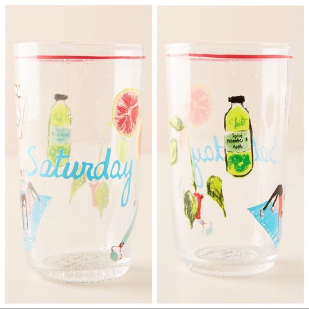 Anthropologie Saturday Sunday Weekend Juice Glass - Picture 3 of 8